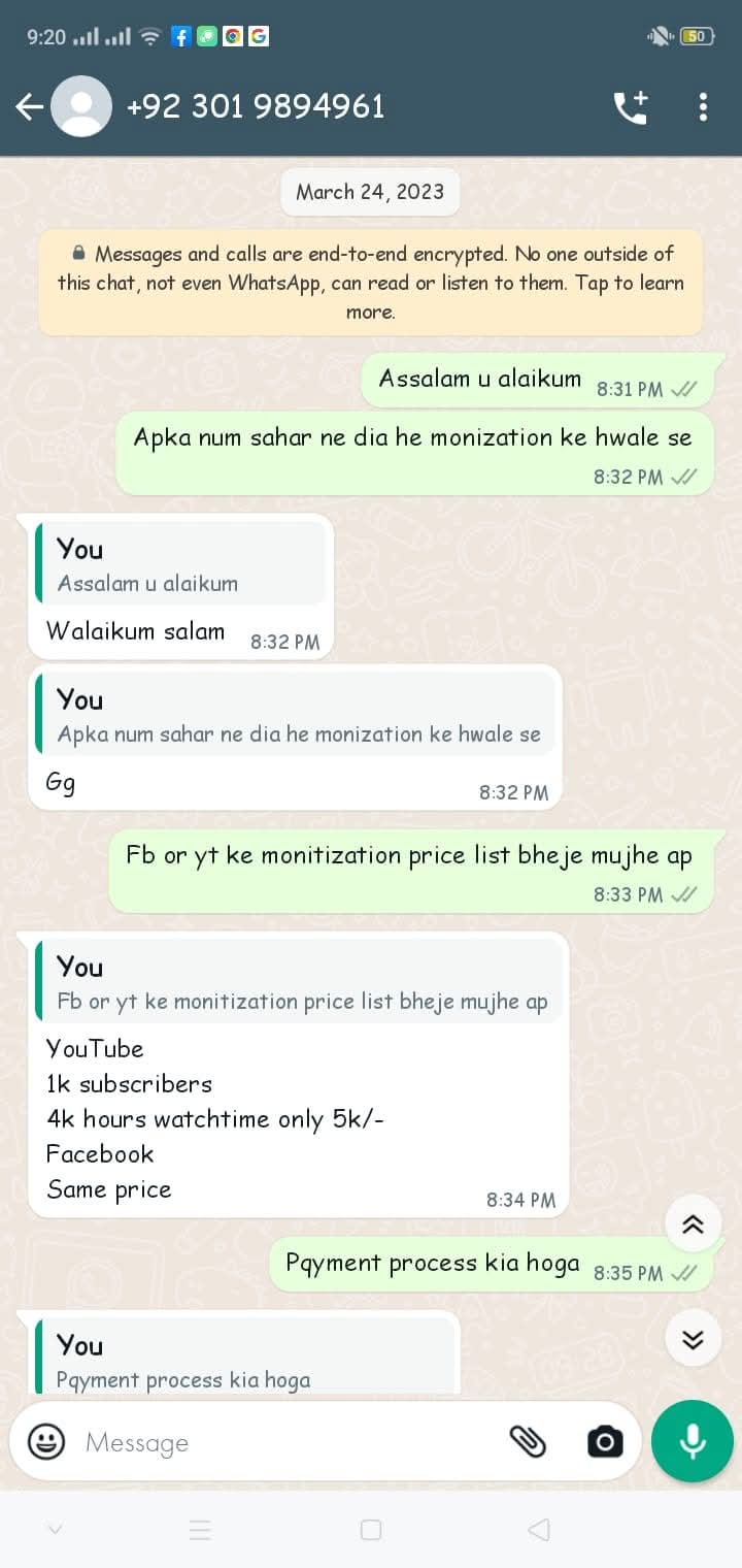 Report attachment 1 for Scam business 