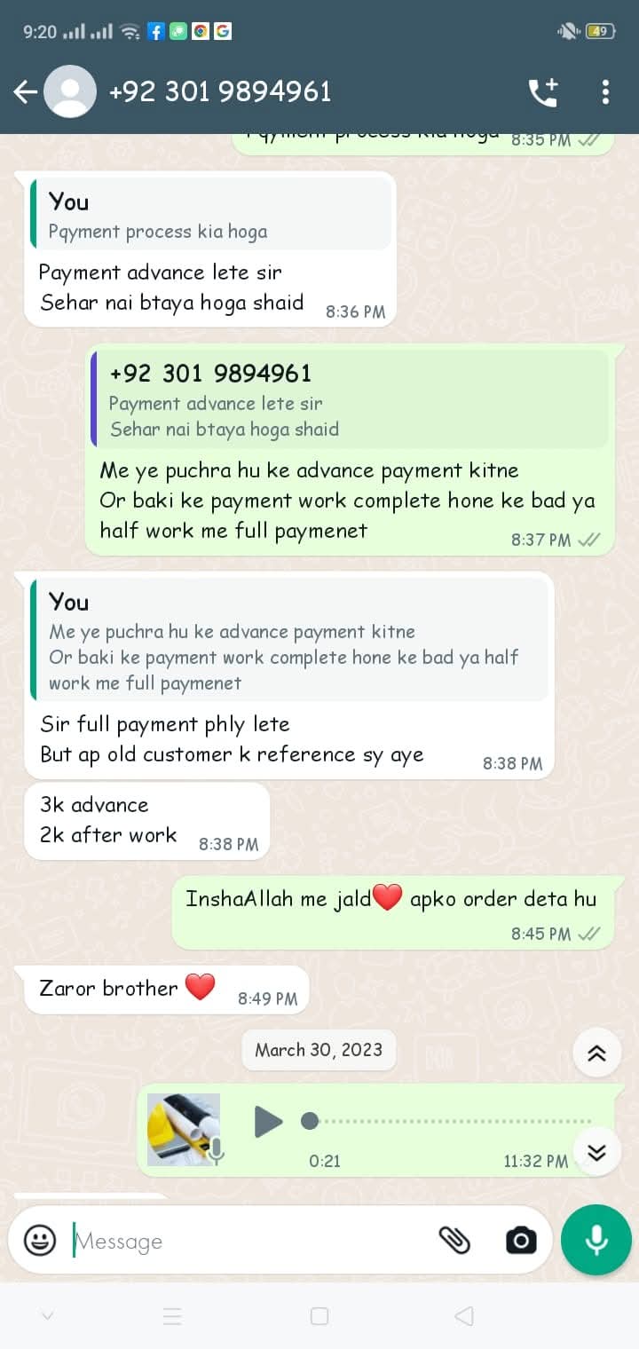 Report attachment 2 for Scam business 