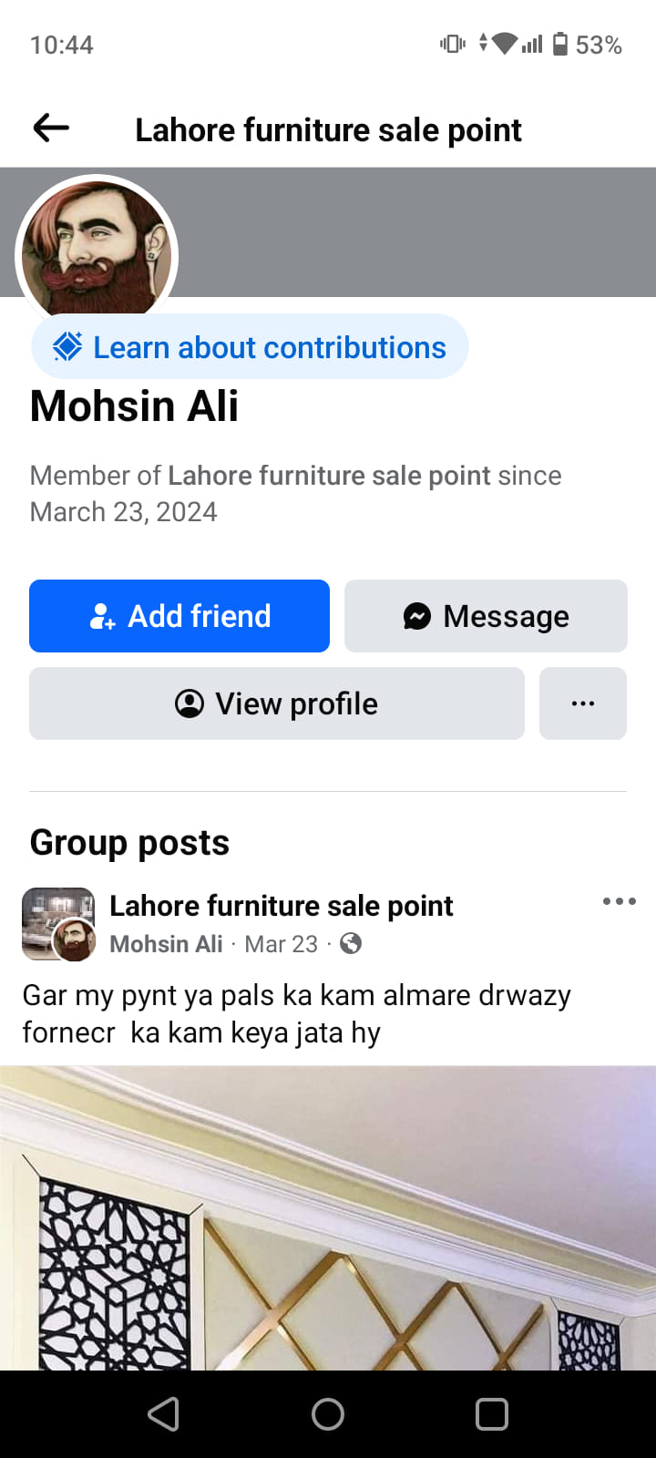 Report attachment 2 for Furniture Fraud