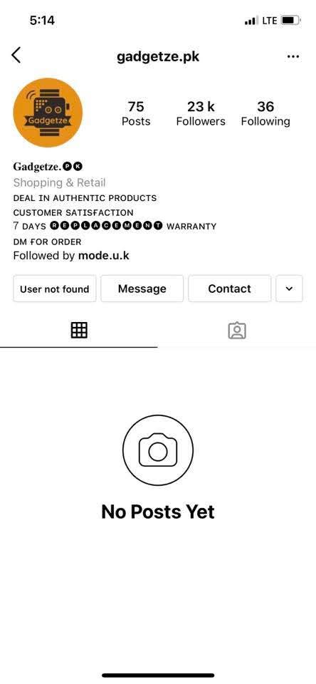 Report attachment 1 for Fake insta page
