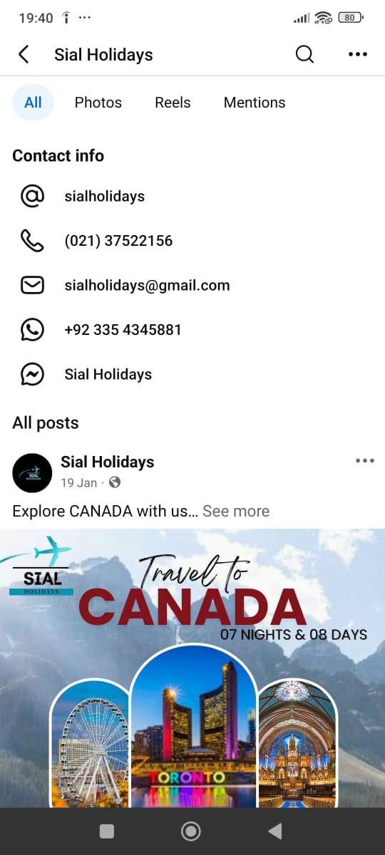 Report attachment 3 for Sial Holidays Travel Agency Fraud