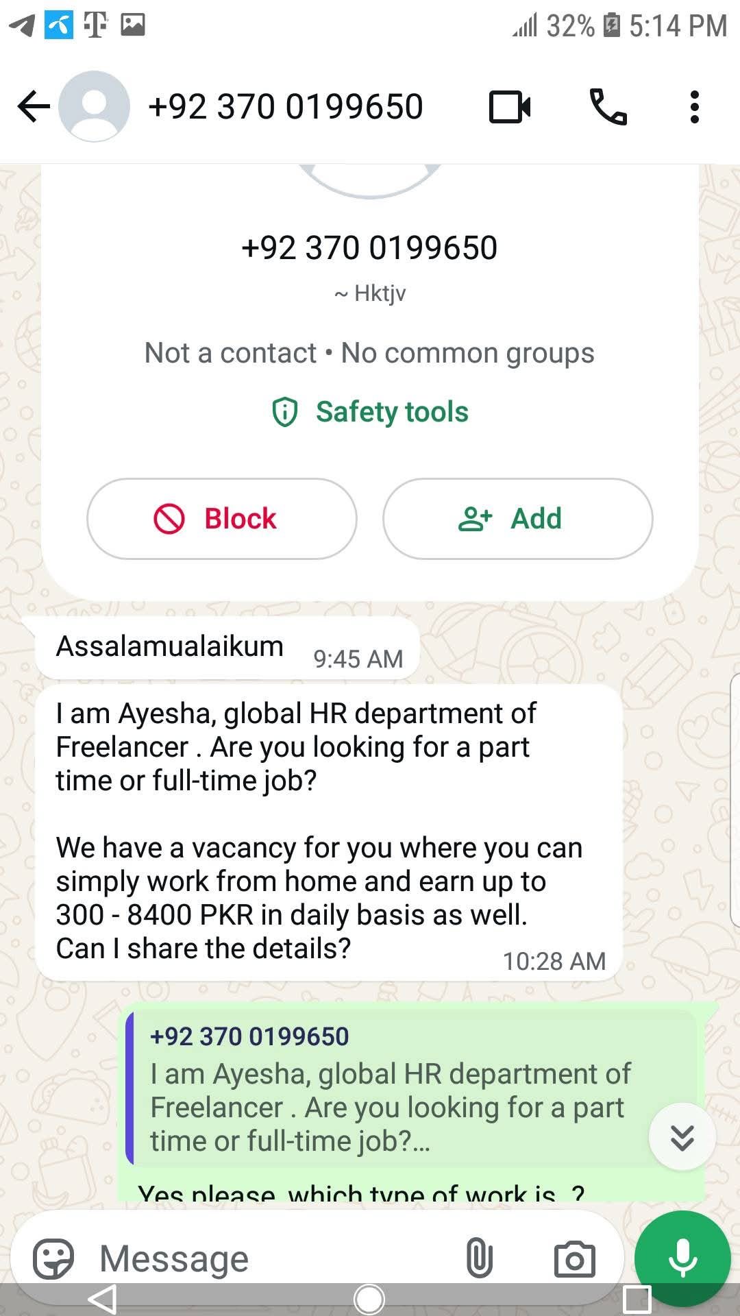 Report attachment 1 for Fake online work