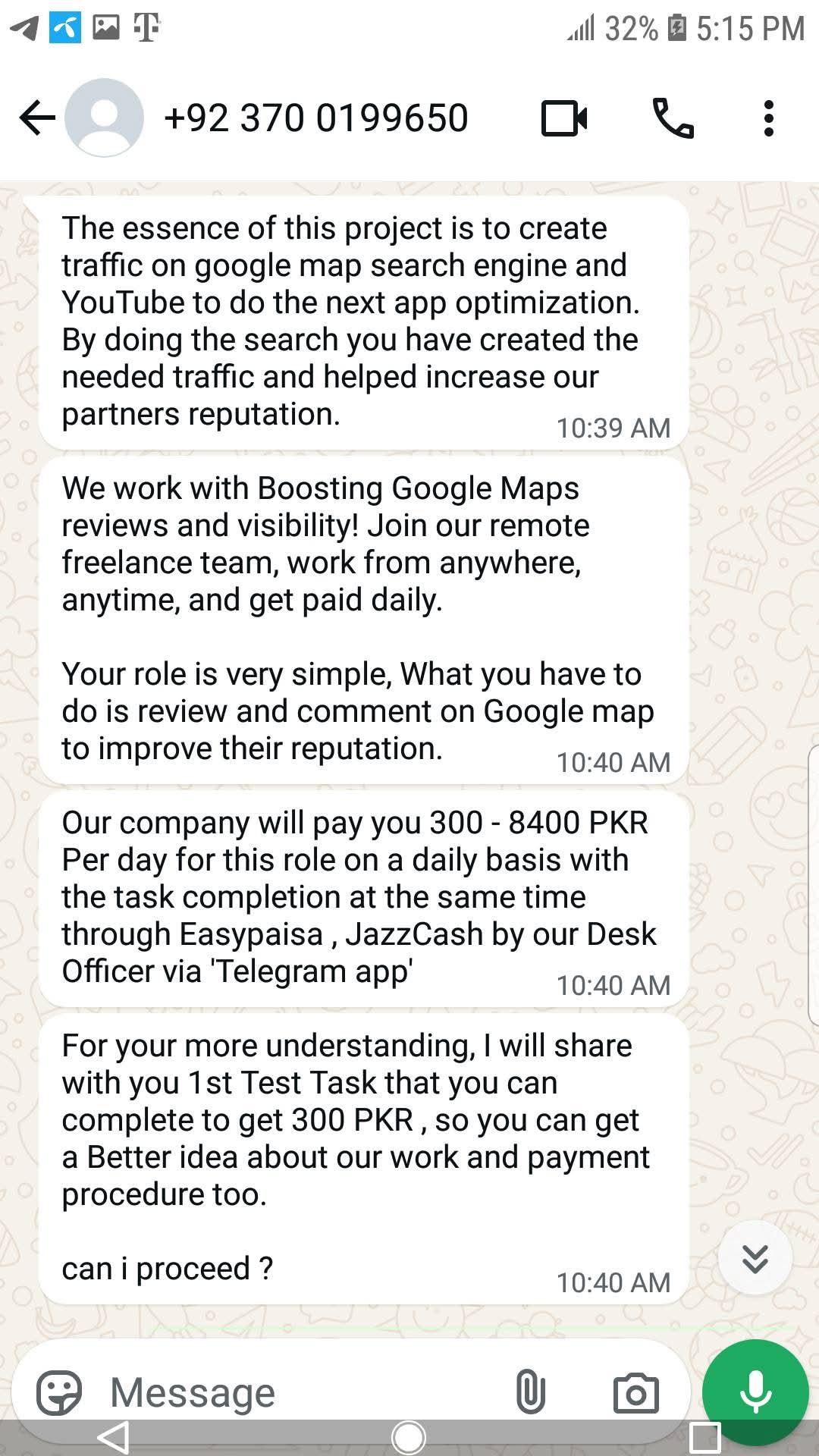 Report attachment 2 for Fake online work