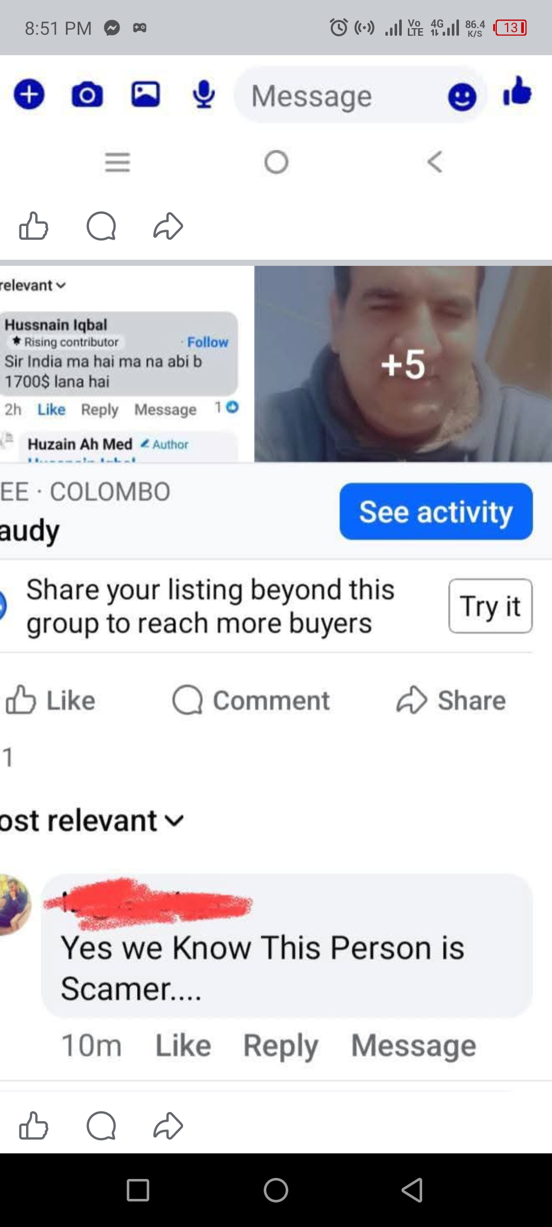 Report attachment 1 for Payment Scam