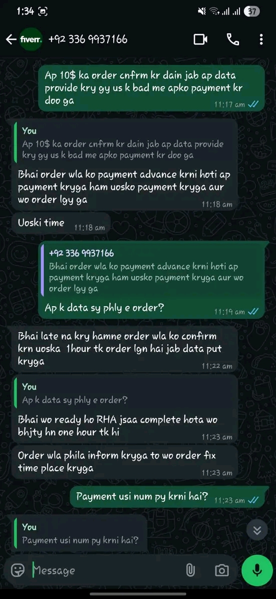Report attachment 1 for fiverr gig ki SEO fraud