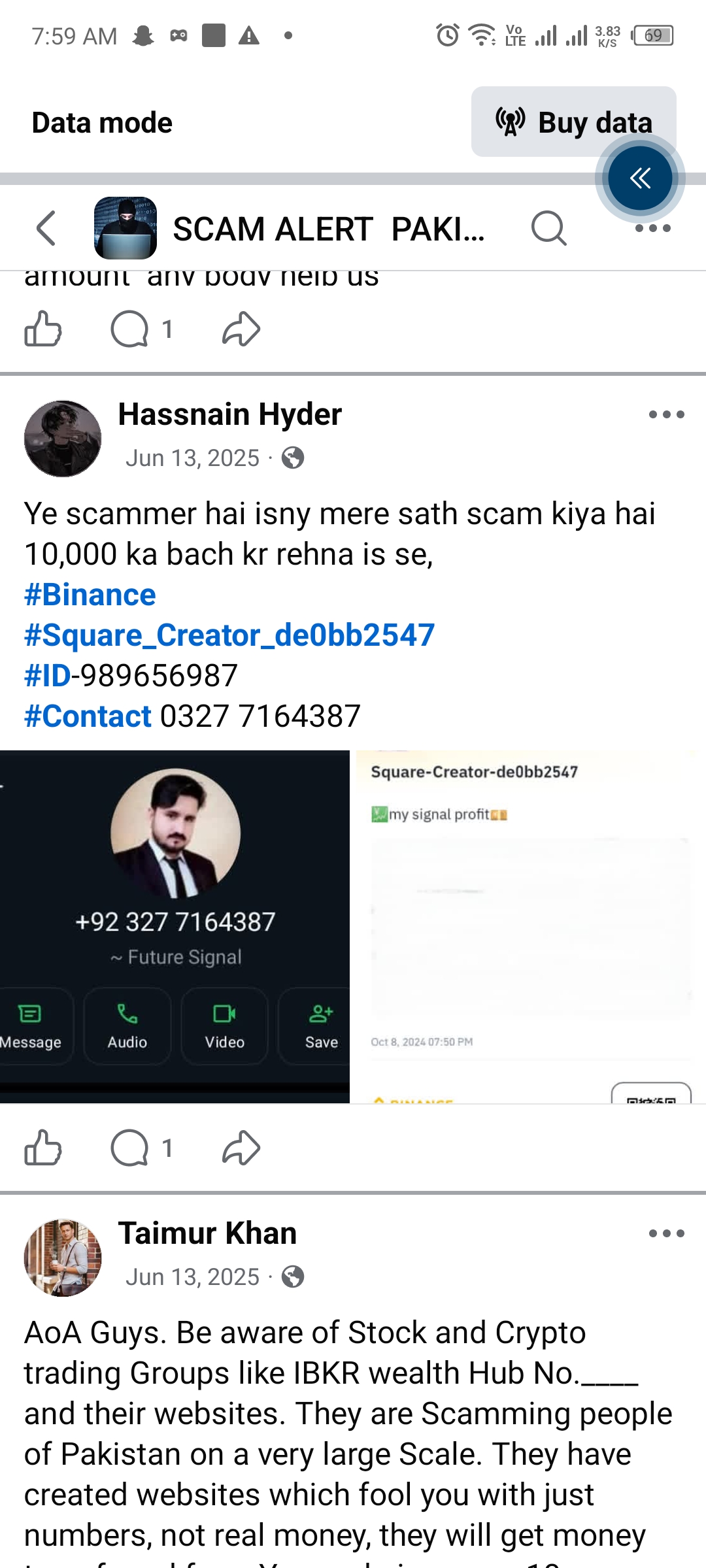 Report attachment 1 for Scam