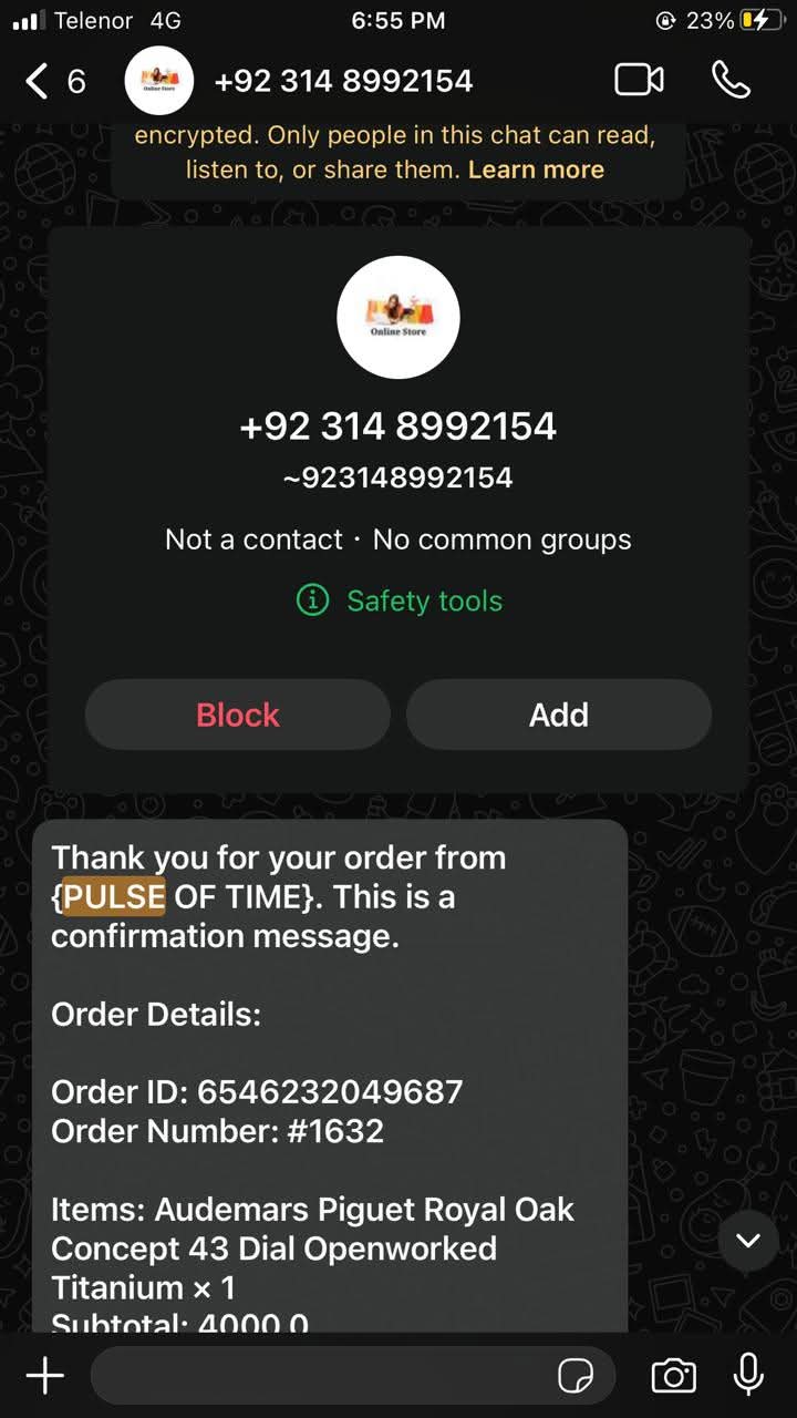 Report attachment 1 for Fake product