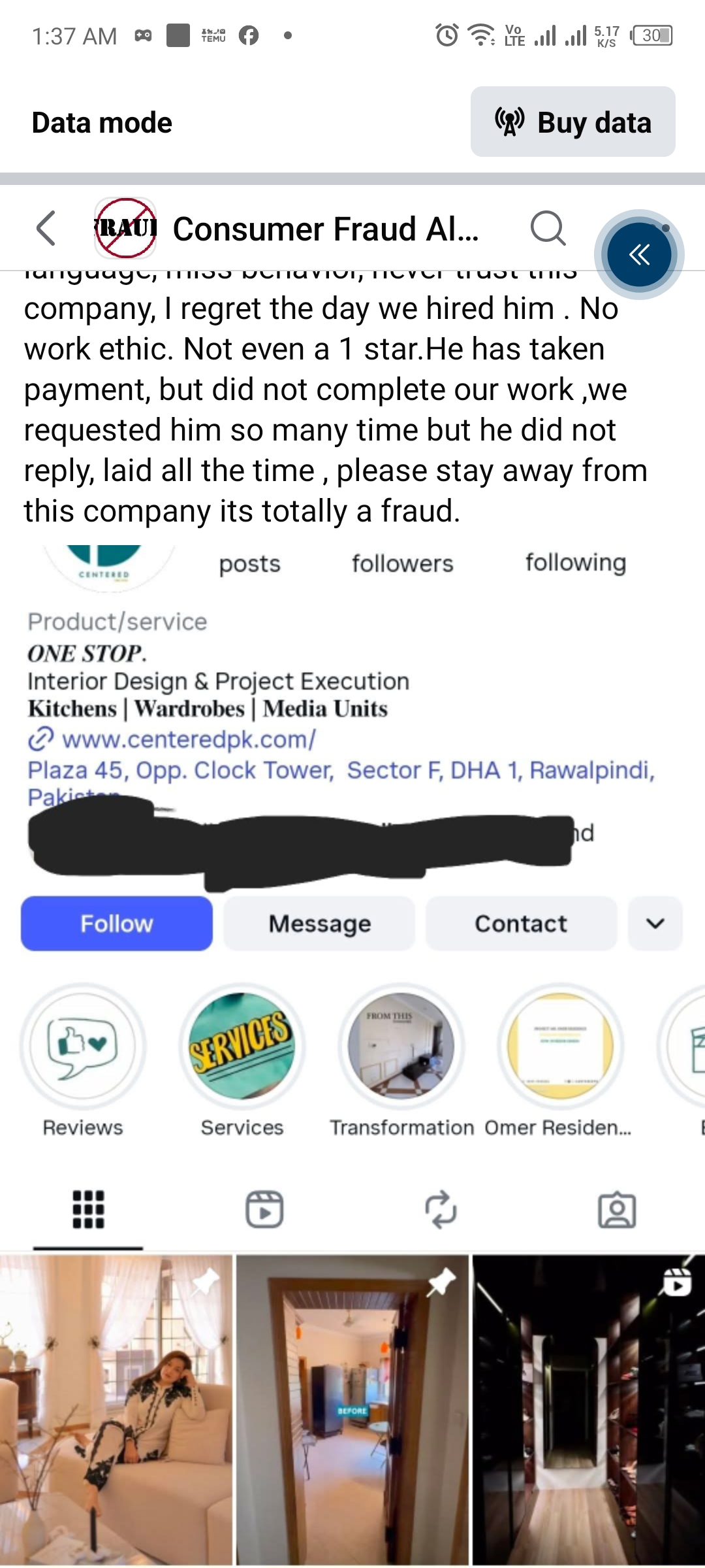 Report attachment 1 for Scam