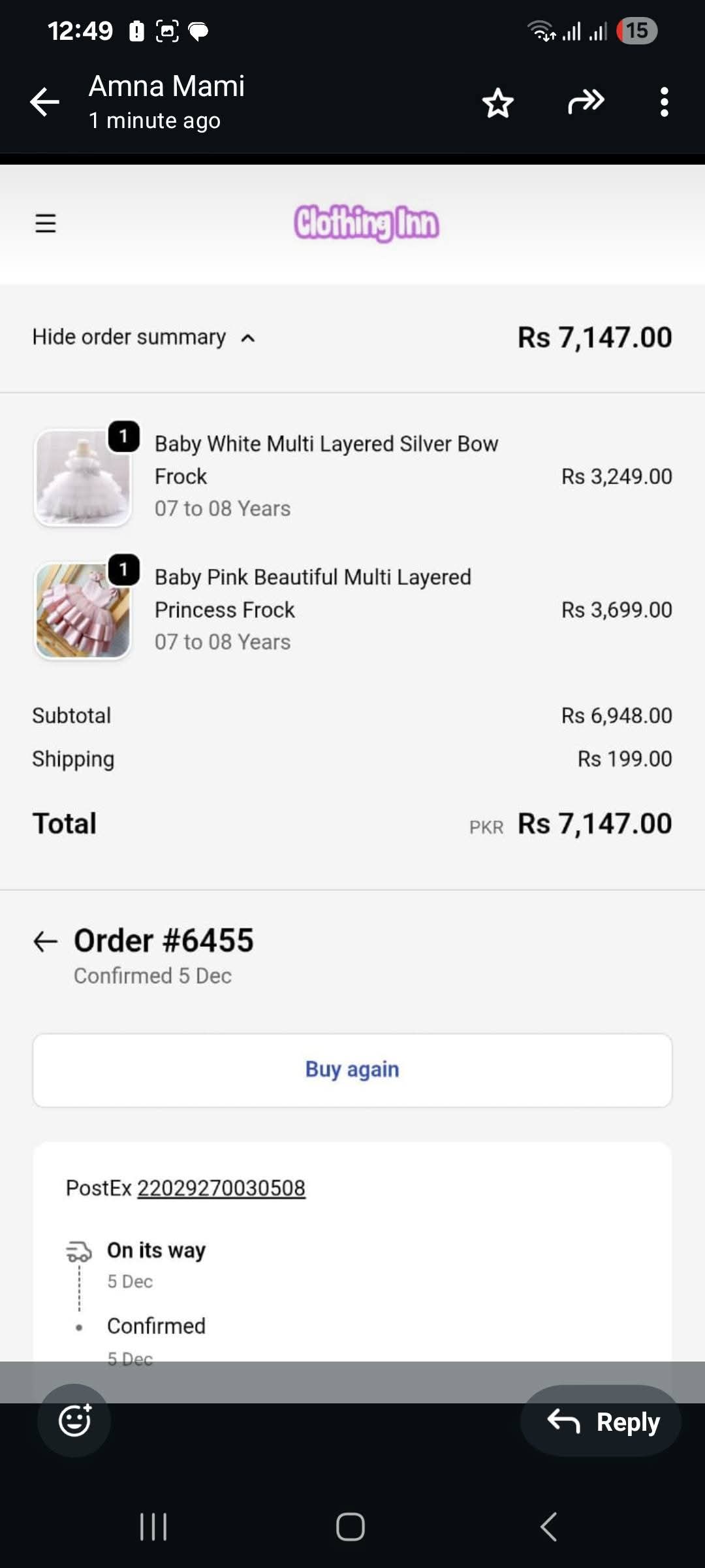 Report attachment 1 for Fake clothing brand