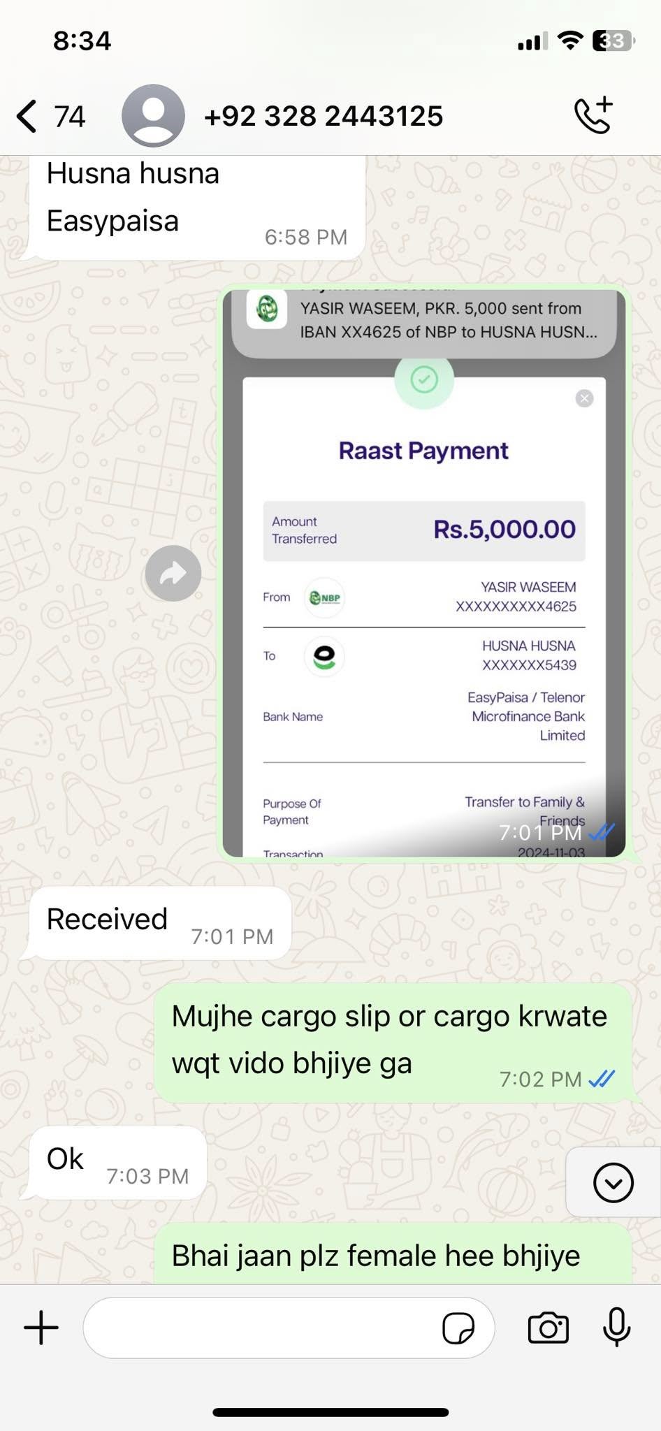 Report attachment 4 for Cat Selling Fraud