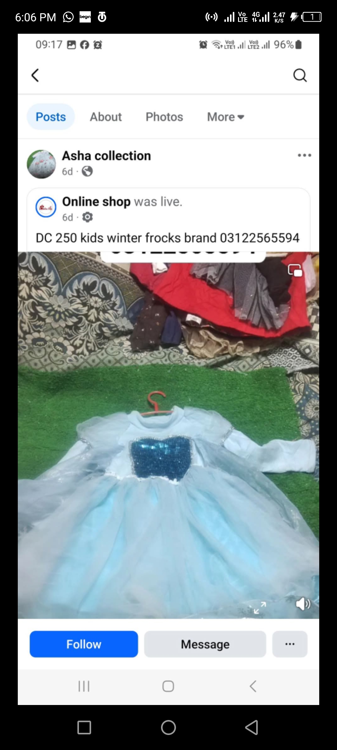 Report attachment 1 for Took money for dress and blocked