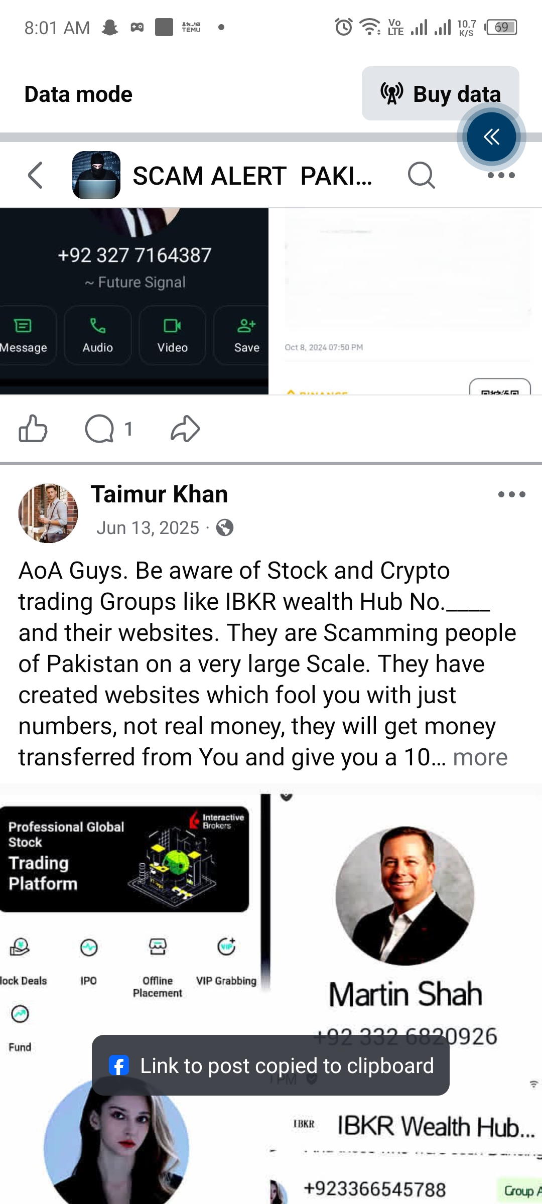 Report attachment 1 for Scam