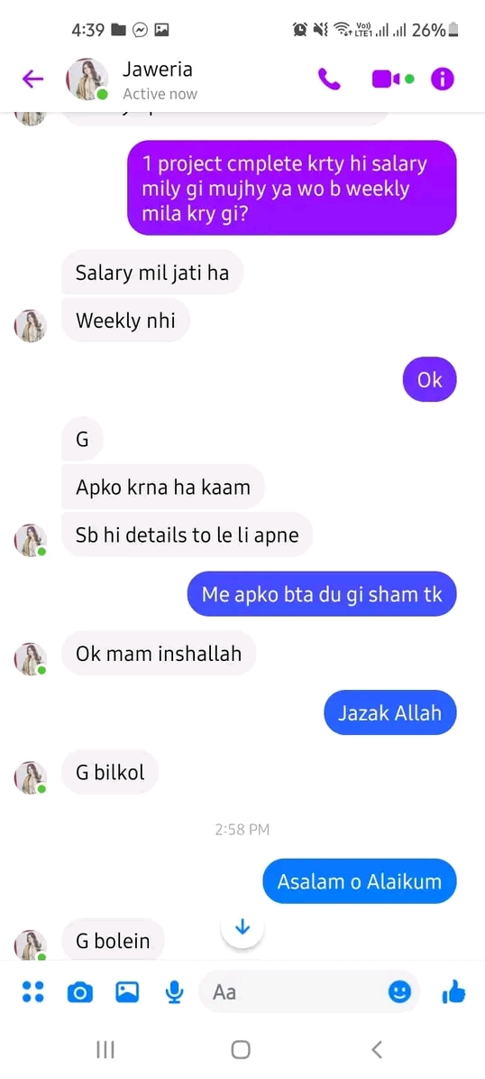 Report attachment 4 for Asalam o Alaikum kindly is bndi se dur rhyn ye log sarasar fraud hyn hr ek