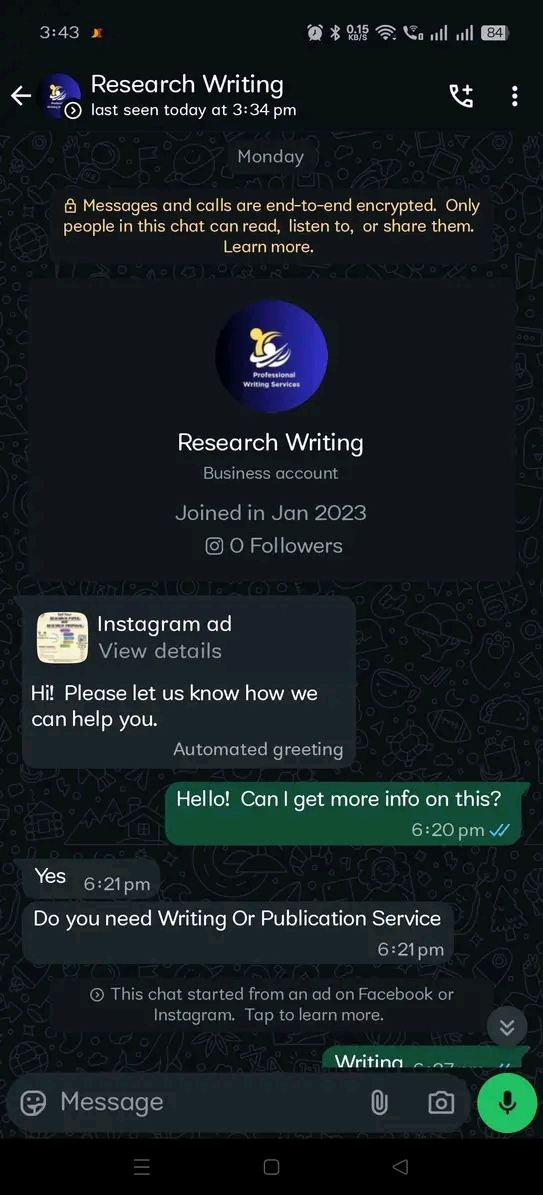 Report attachment 1 for MAJOR SCAM ALERT: DON'T FALL FOR THIS FAKE WRITER! 