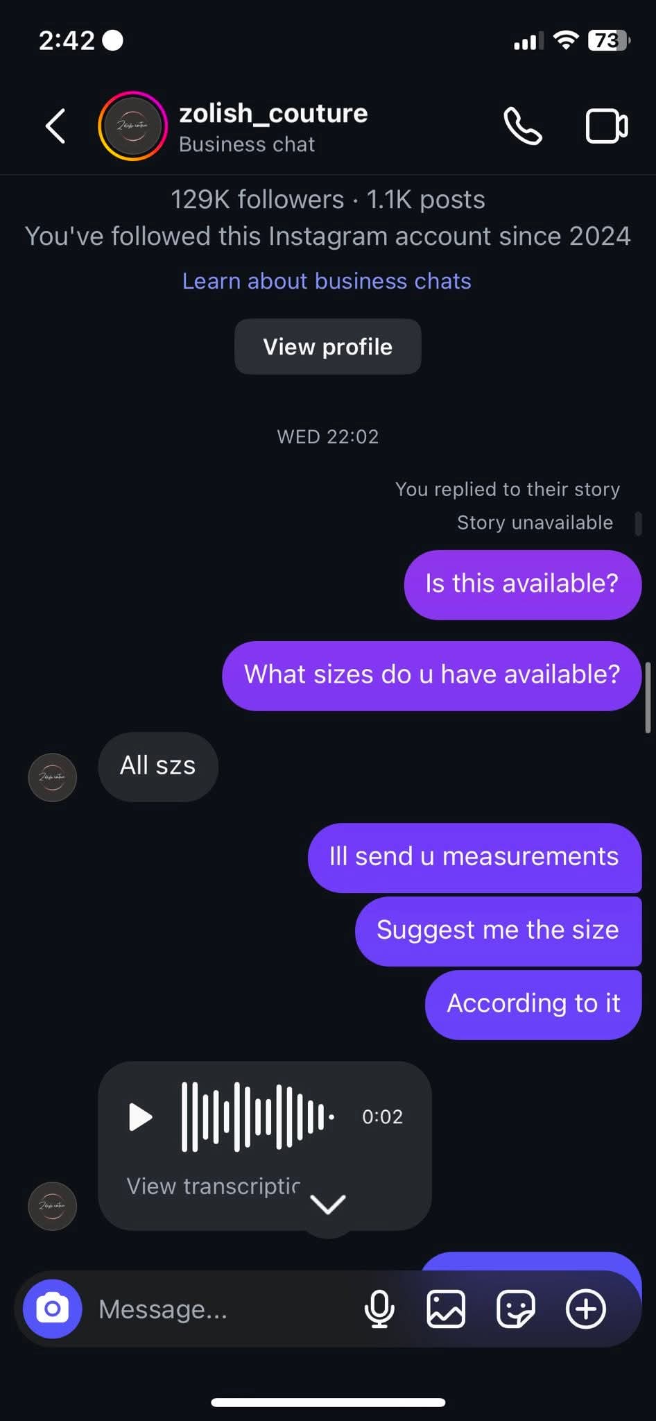 Report attachment 1 for Clothing scam