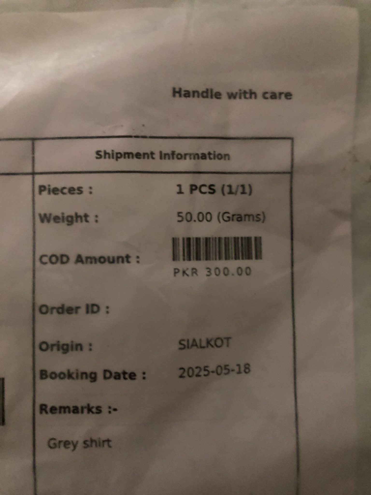 Report attachment 5 for Clothing scam