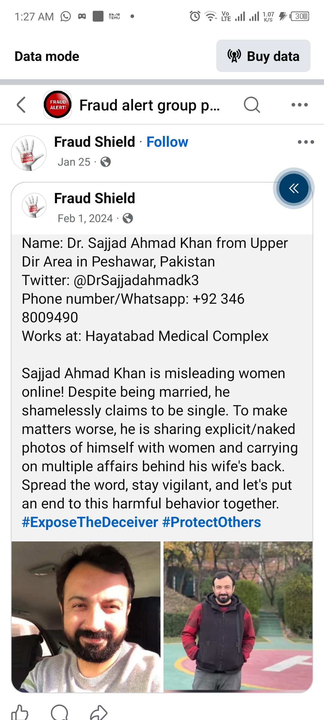 Report attachment 1 for Scam
