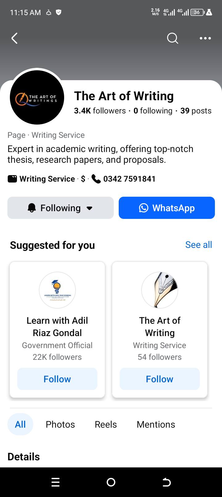 Report attachment 1 for Academic Writing Fraud by The Art of Writing