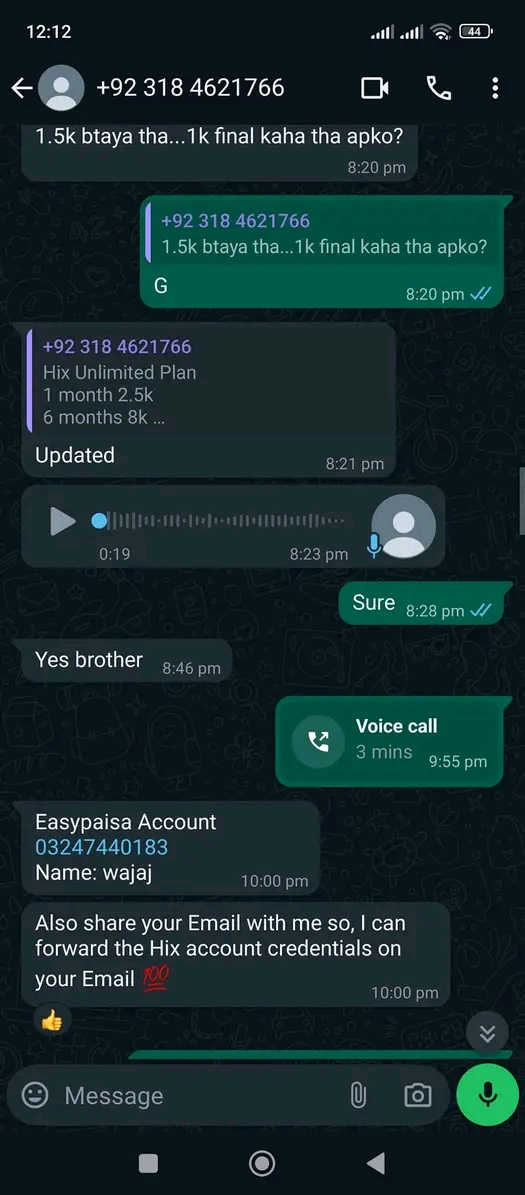 Report attachment 3 for Beware of an individual using the Facebook ID Ayan Rajpoot