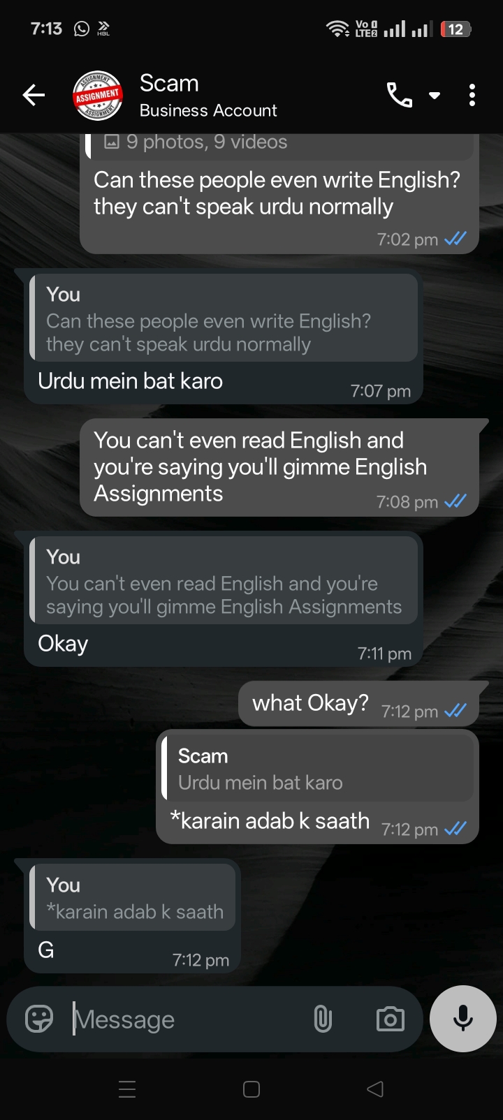 Report attachment 5 for Fake Online Writing Work