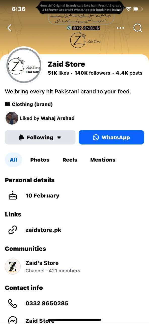 Report attachment 4 for Fake website 