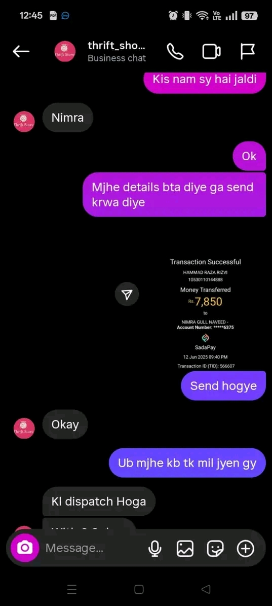 Report attachment 3 for Beware of this Instagram page