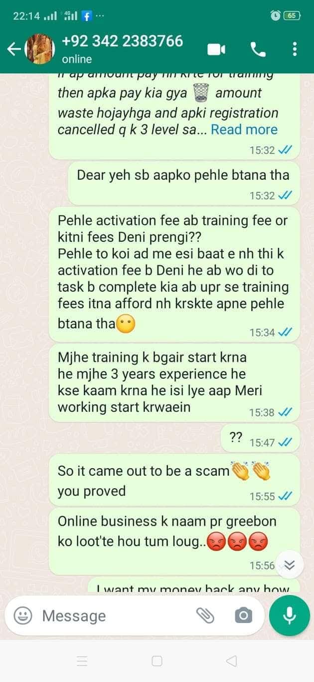 Report attachment 4 for Scam of online and assignment work
