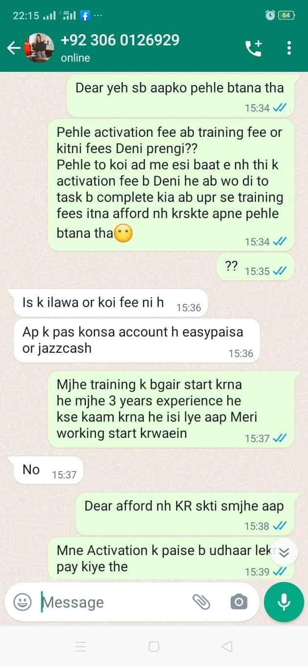 Report attachment 5 for Scam of online and assignment work