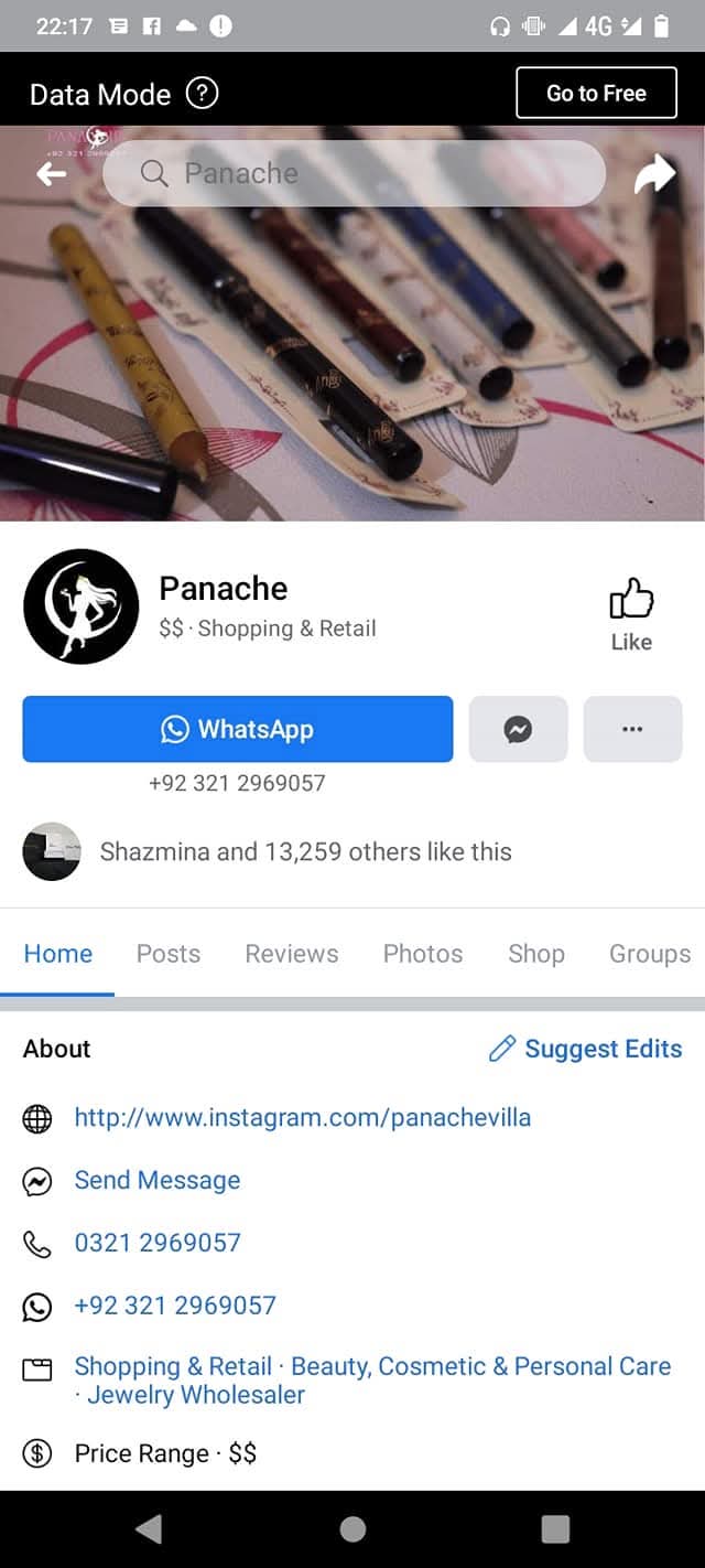 Report attachment 1 for Fake Facebook page